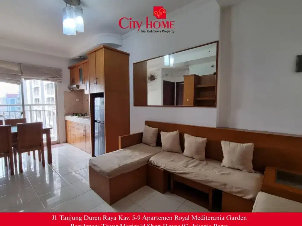 Disewakan Apartemen 2 BR Furnished di Mediterania Garden Residences 2 Tanjung Duren Jakarta Barat