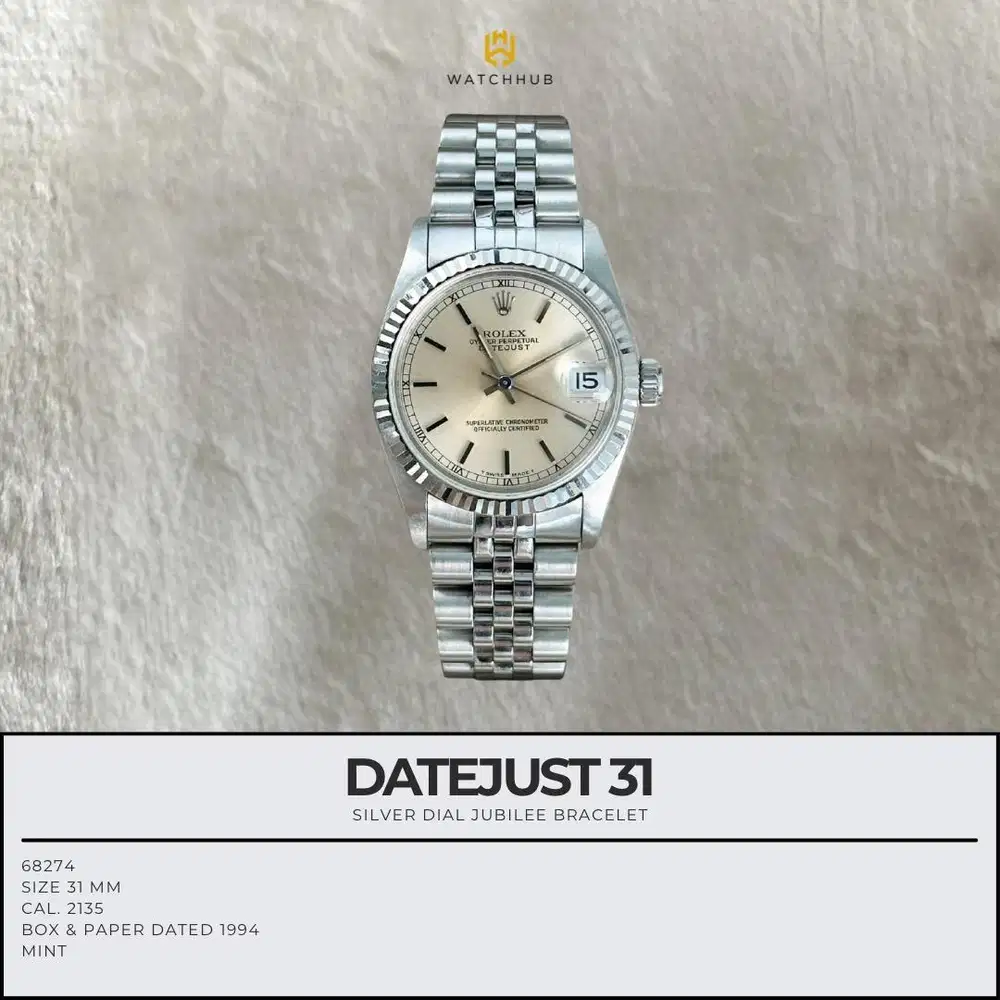 Rolex Datejust 31 Silver 68274