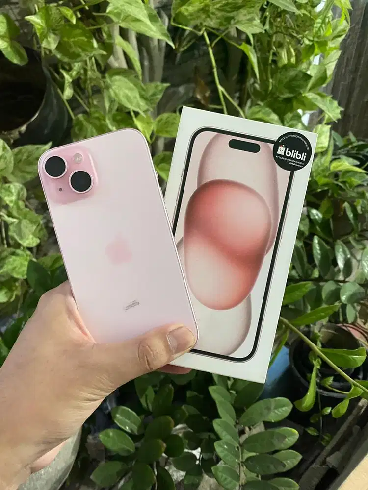iPhone 15 128GB Pink Resmi iBox GARANSI ON BH 99 ORIGINAL PARTS