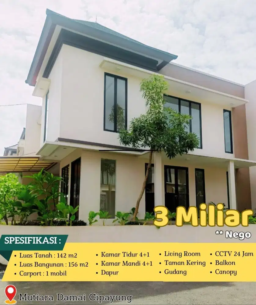 Ready Stock! Rumah Modern Minimalis Bali ! Harga Nego