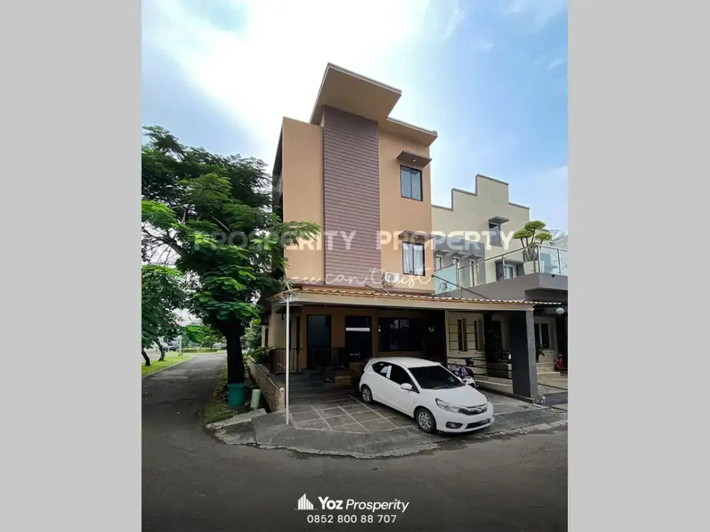 Rumah Hoek 3 Lantai Sudah Renovasi di Cluster Taman Holandia Lippo Karawaci Utara