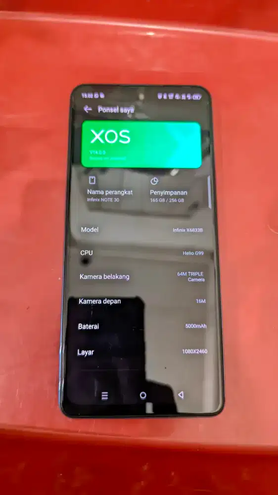 Infinix Note 30 ram 8/256 fullshet