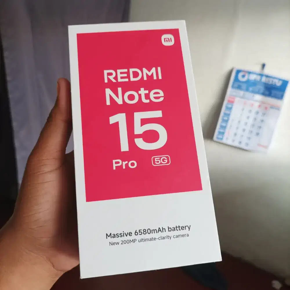 New redminote 15 pro 5G ram8/256 garansi resmi 1 tahun