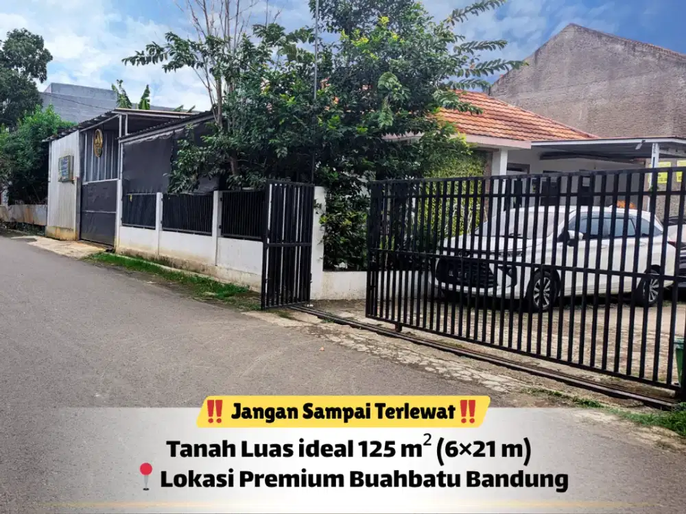 Tanah 125 m² SHM Buahbatu – Aset Nyata Bernilai Tinggi