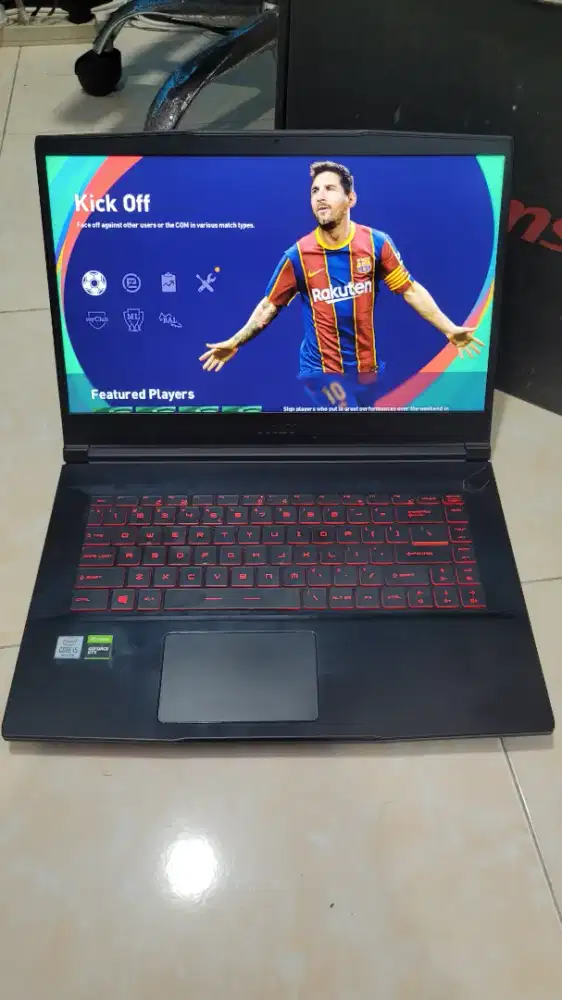 Laptop Gaming Rendering Msi Gf63