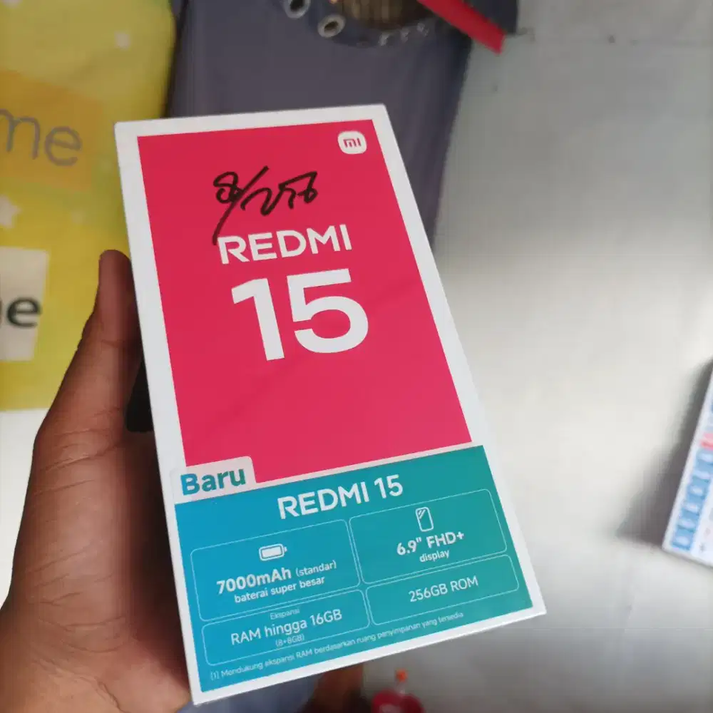 New Redmi 15 ram8/256 garansi resmi 1 tahun