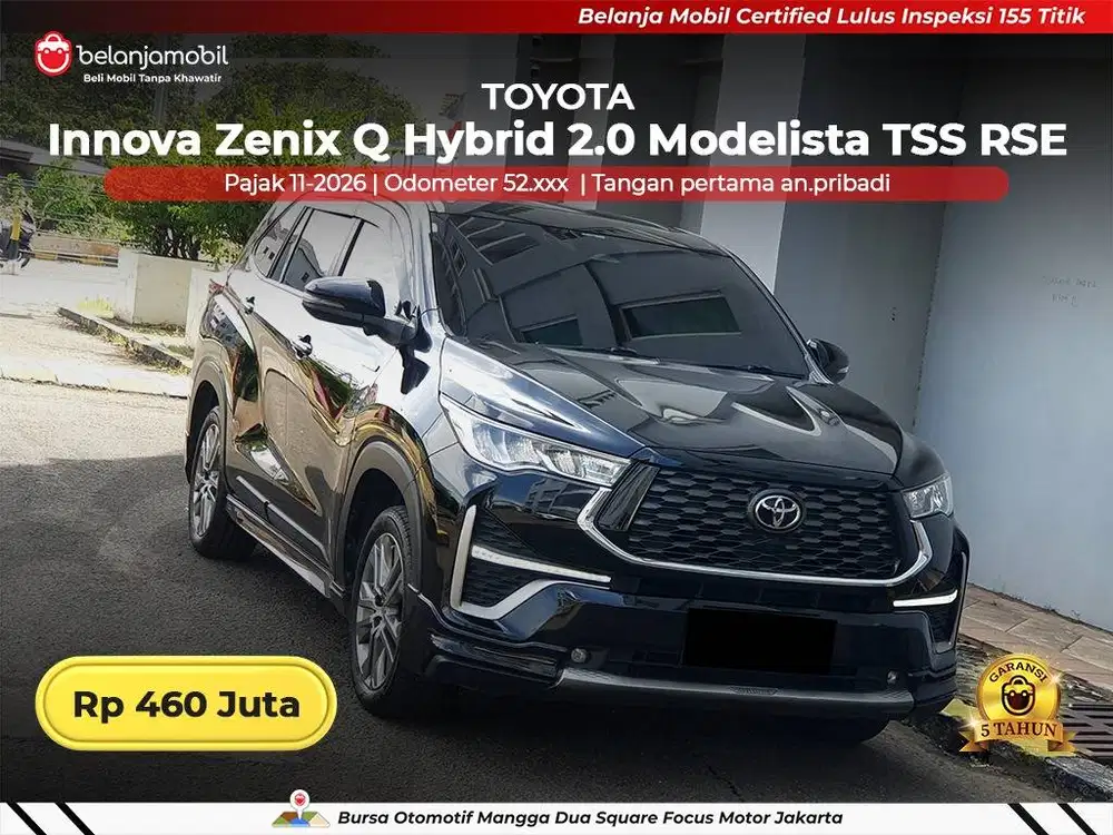 [BERGARANSI] Toyota Innova Zenix Q Hybrid Modelista TSS 2RSE 2023/2024