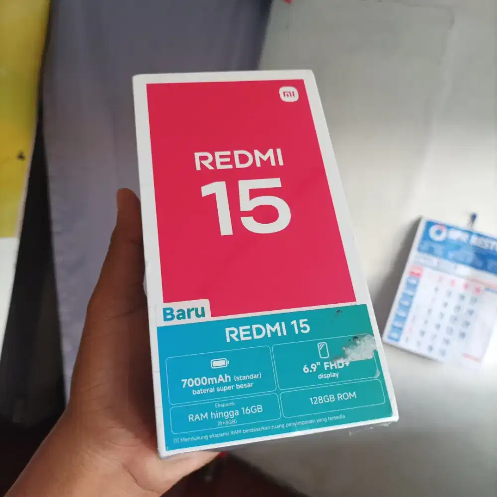 New redmi 15 ram8/128 garansi resmi 1 tahun