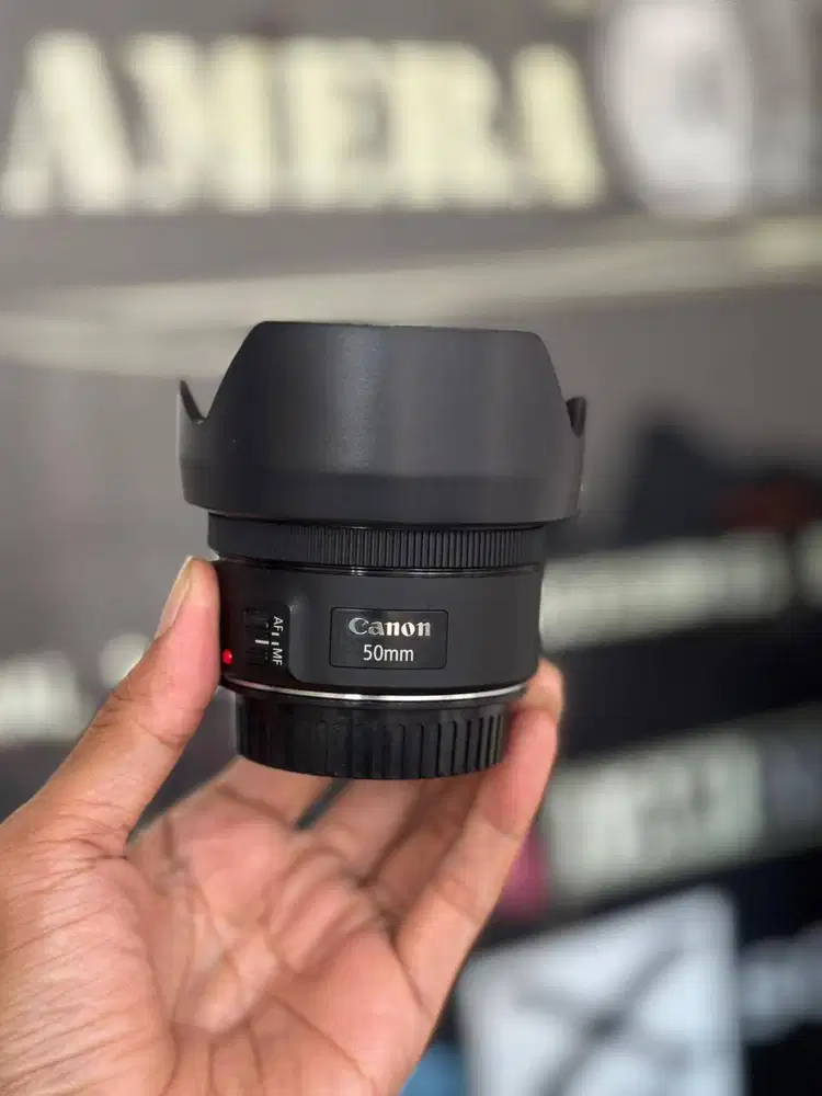 Canon EF 50mm F1.8 STM Fullset Box Mulus