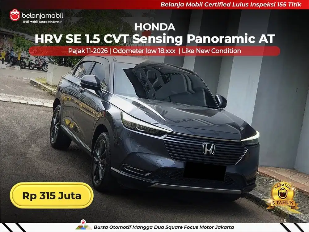 [ LOW KM 18RB ] Honda HRV HR-V HR V SE 1.5 Sensing Panoramic 2023/2024