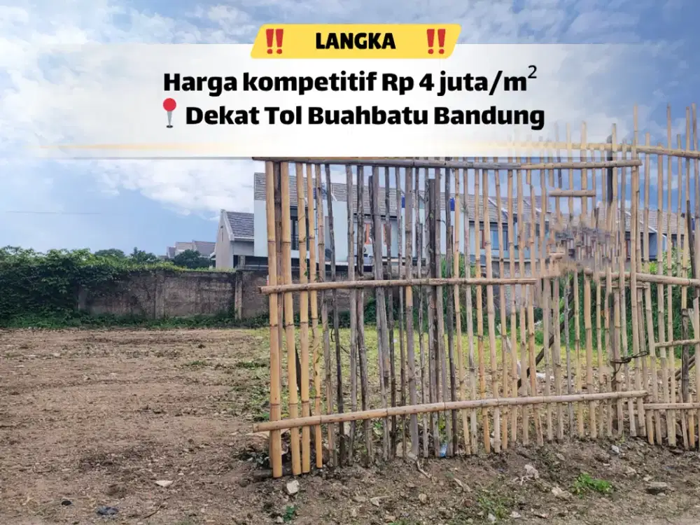 Tanah Buahbatu 10x27 Cocok Hunian & Investasi
