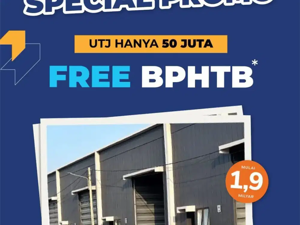 TERLARIS! JUAL GUDANG MODERN SIAP PAKAI DI KAWASAN STRATEGIS