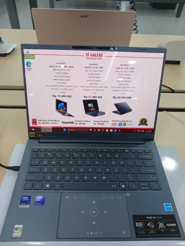 JUAL LAPTOP ACER SWIFT GO 14 AI 5664