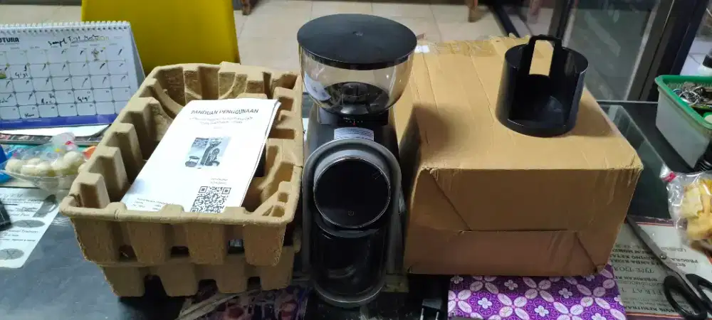Mesin Alat Penggiling Kopi Espresso Baru Grinder Conical HB 683 BNIB