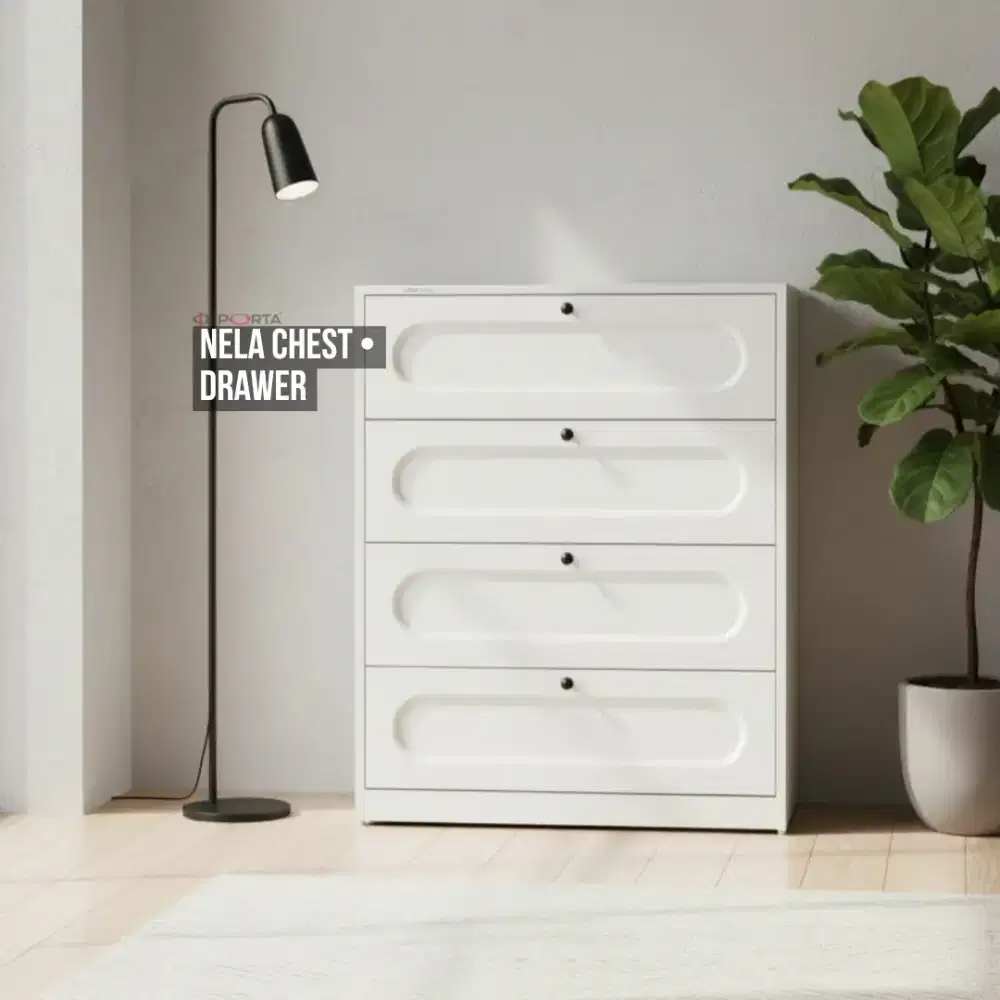 Cabinet Importa Nela Chest Drawer White