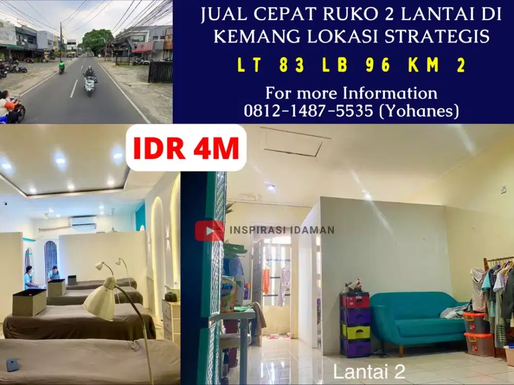 Jual Cepat Ruko 2 Lantai di Kemang Lokasi Strategis