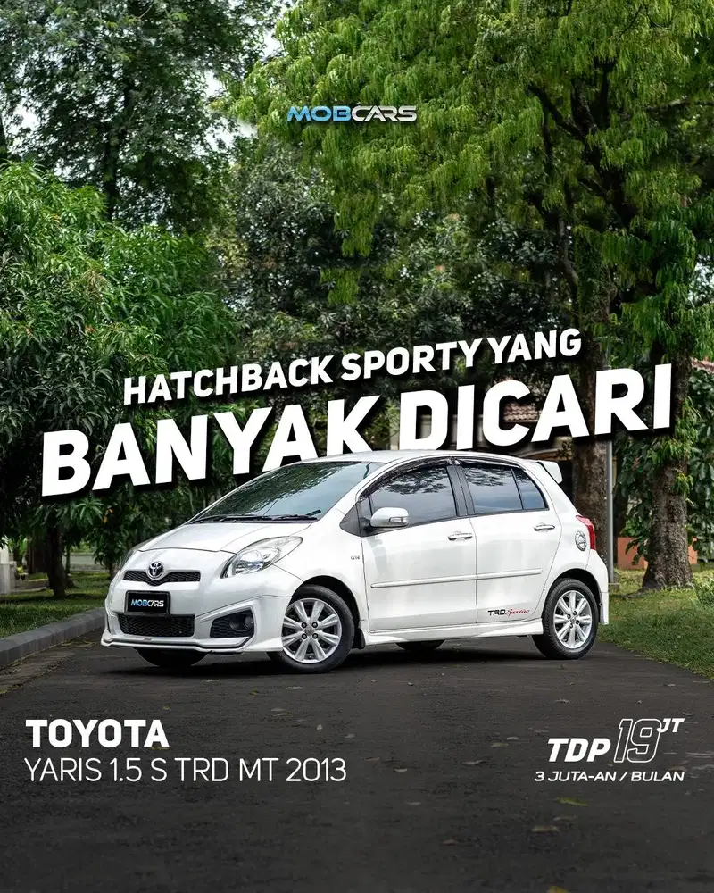 TOYOTA YARIS 1.5 S TRD MT 2013 MANUAL PUTIH