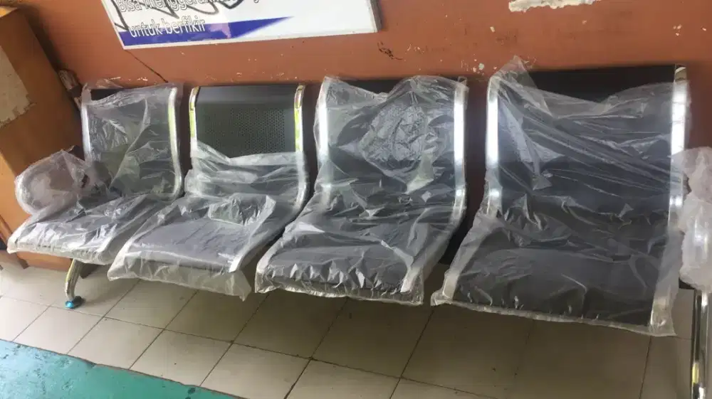 READY KURSI TUNGGU BANDARA 4 SEAT RANGKA BESI TERLARIS