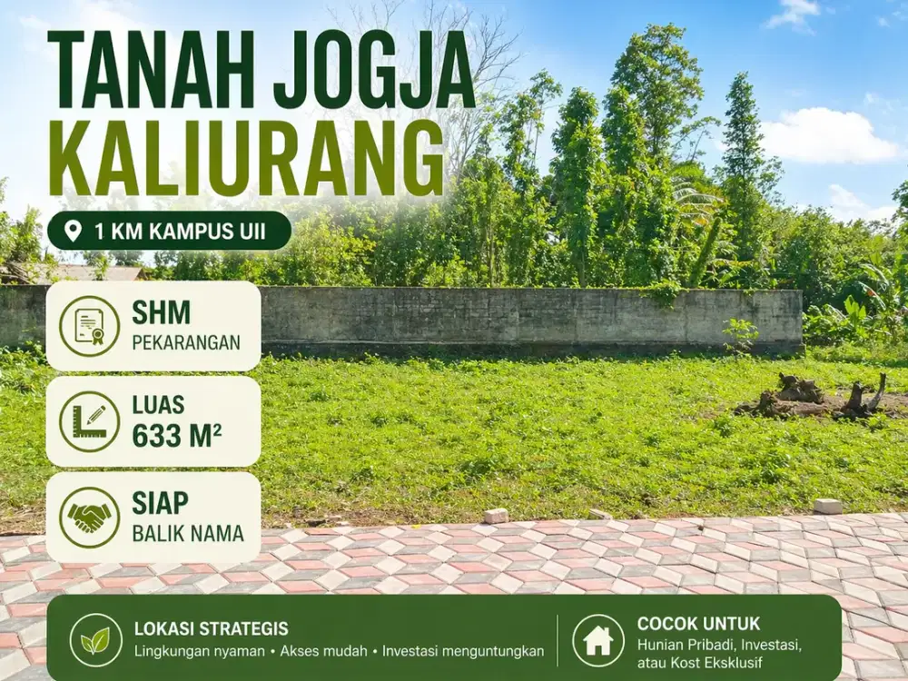 Tanah Jogja Kaliurang 1 Km Kampus UII Siap Balik Nama SHMP