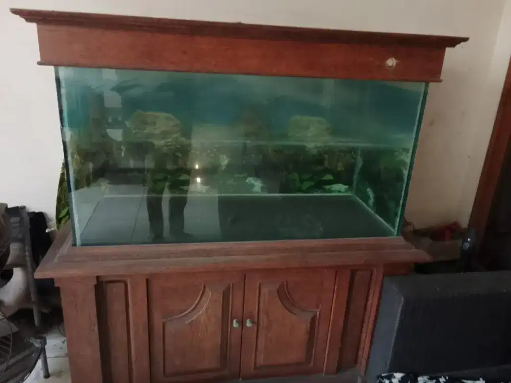 Jual aquarium besar bahan jati