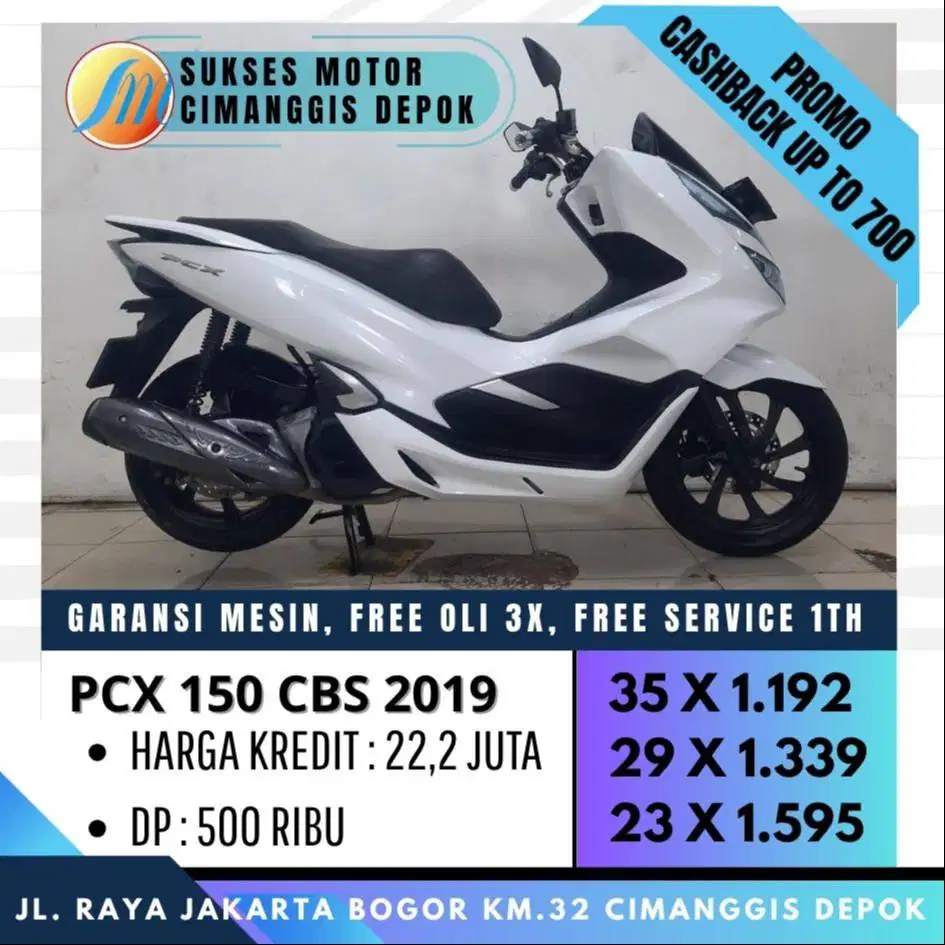 PCX 150 CBS 2019 PUTIH MULUS UNIT BERGARANSI [SUKSES MOTOR]