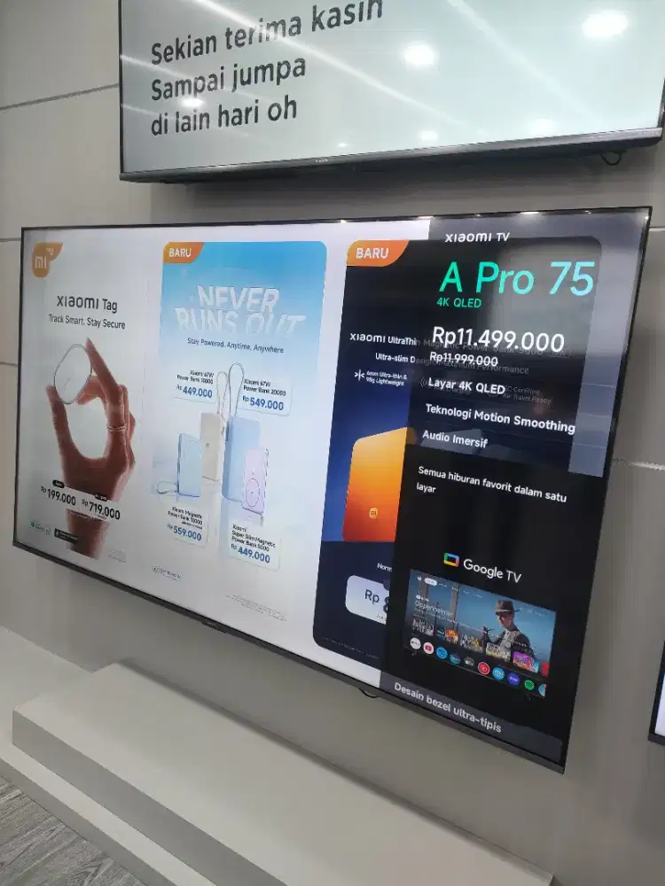 Tv A Pro 75 4K QLED New Segel Garansi Resmi 36 Bulan