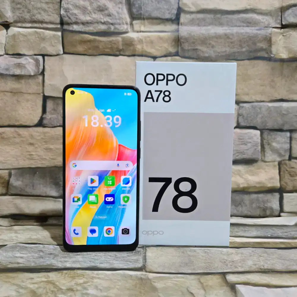Oppo A78 4G 8/256 Fullset Segel Normal Mulus 98%