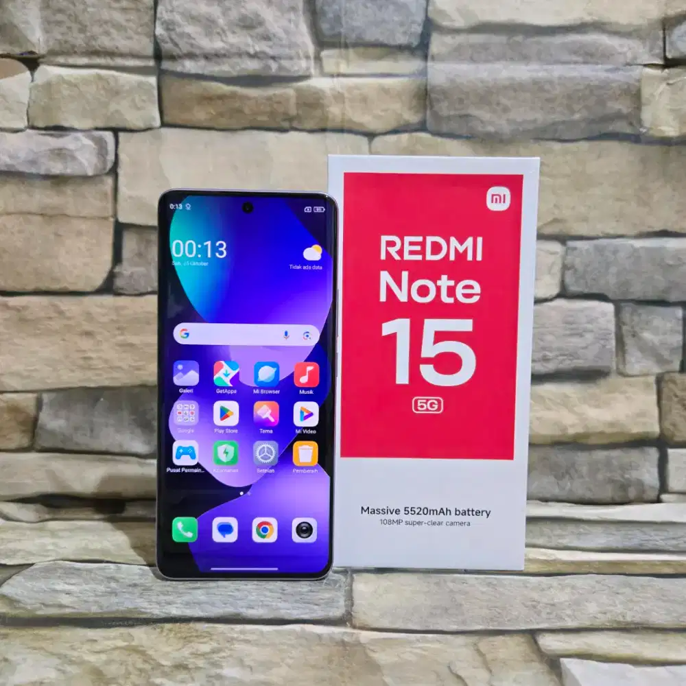 Xiaomi Redmi Note 15 5G 8/256 Ungu Fullset Segel Normal Mulus 99%