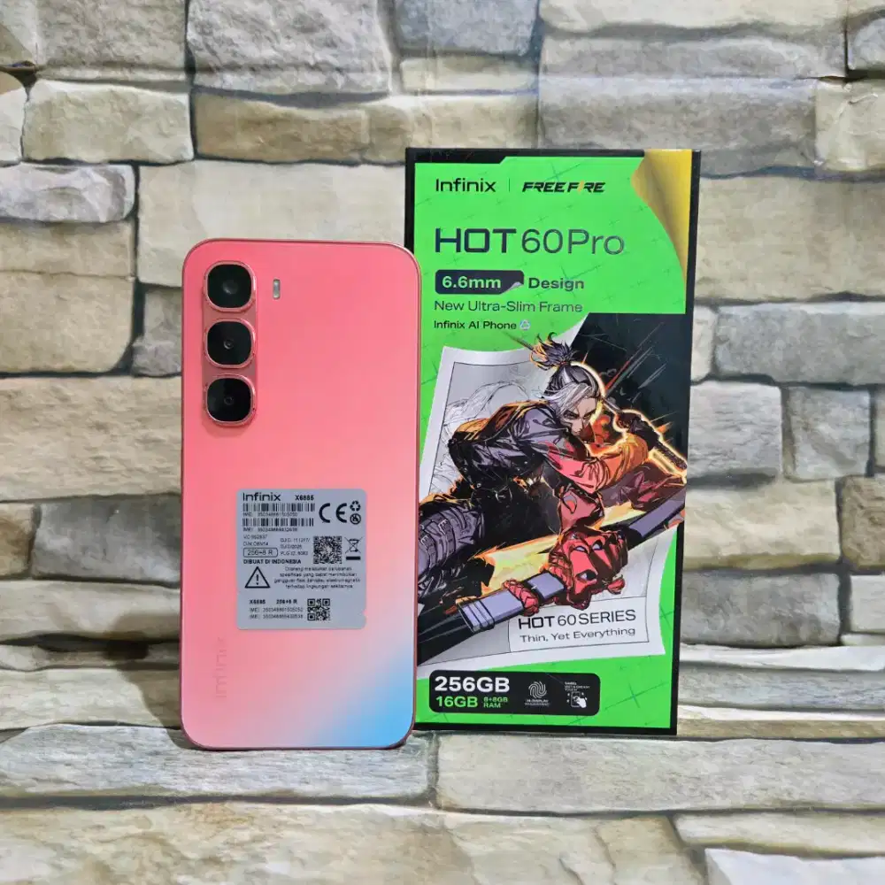 Infinix Hot 60 Pro 8/256 4G Fullset Segel Normal Mulus 98%,Garansi
