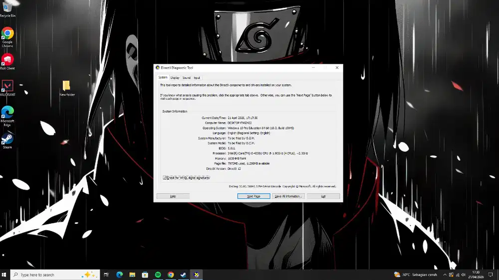 pc all in one spek bagus