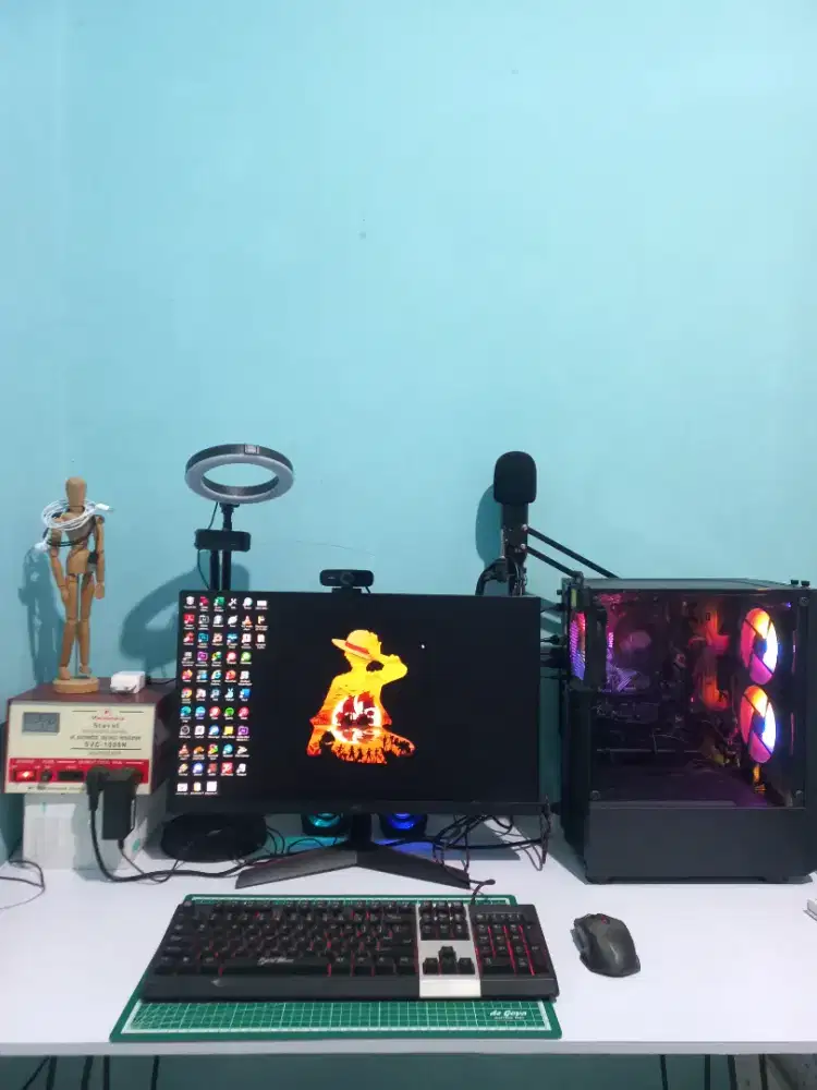 PC RAKITAN SPEK GAMING FULLSET + MONITOR