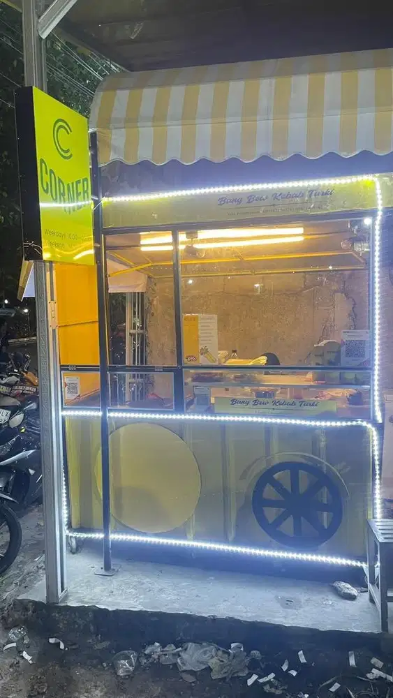 Gerobak Jualan Kebab Siap Pakai