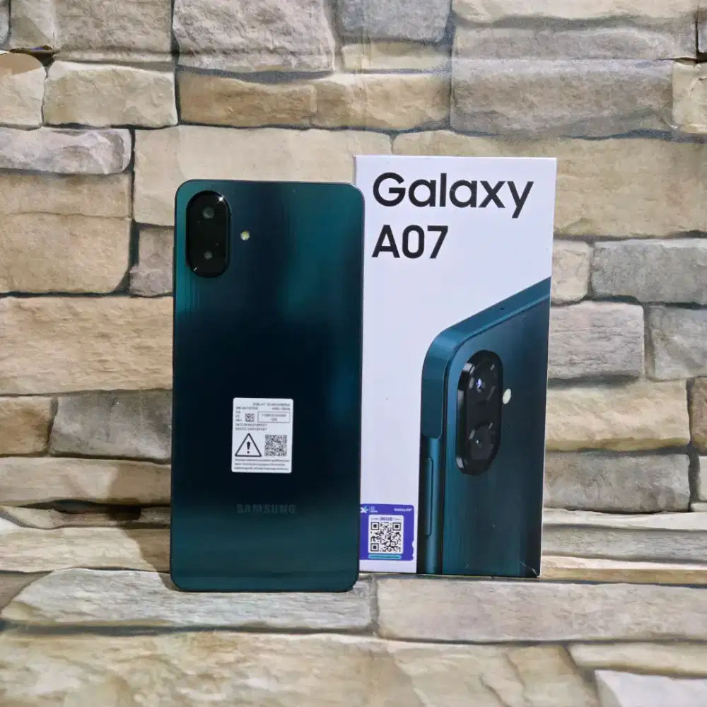 Samsung A07 4/128 4G Fullset Segel Normal Mulus 98%,Garansi resmi