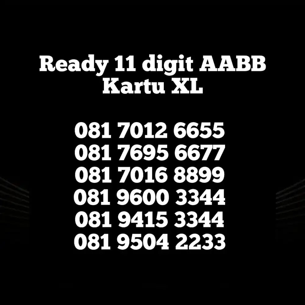 nomor cantik 11 digit sudah ada kuotanya besar