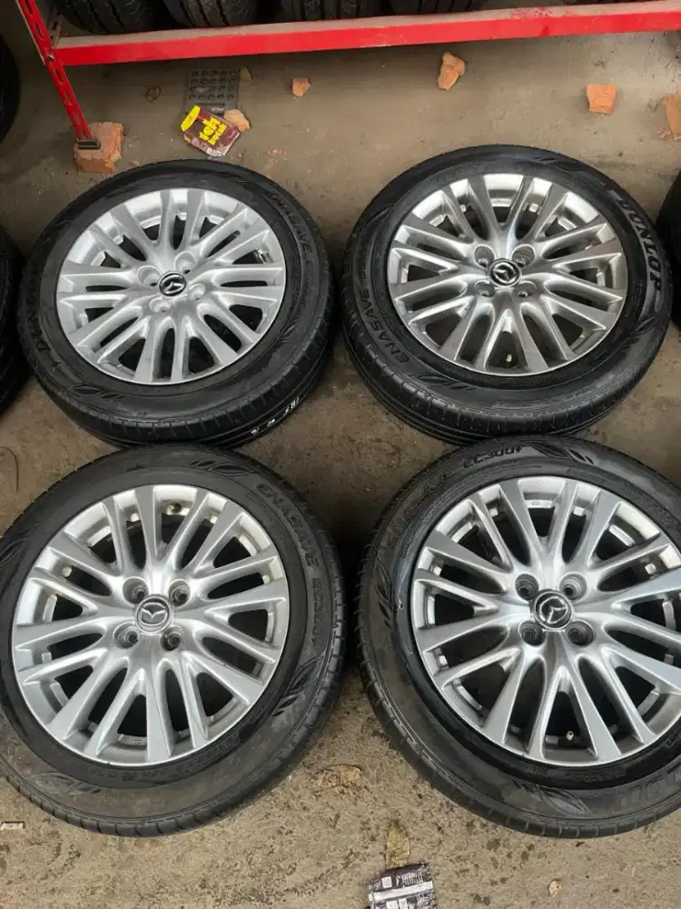 Velg original OEM Mazda 2 ring 16 pcd 4x100 ban 185/60 R16 4pcs