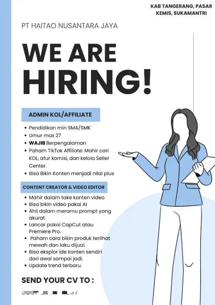 Admin KOL Affiliate & Videografer