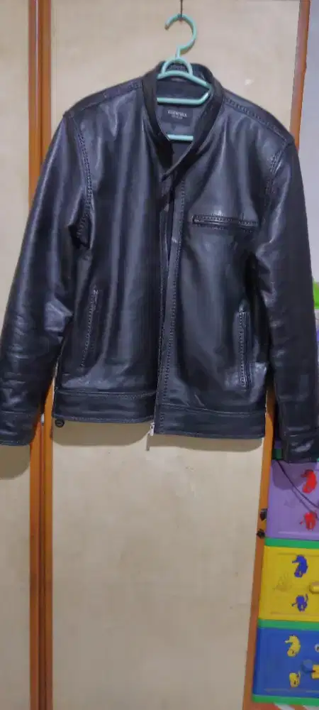 jual jaket kulit sulam asli jarang pakai