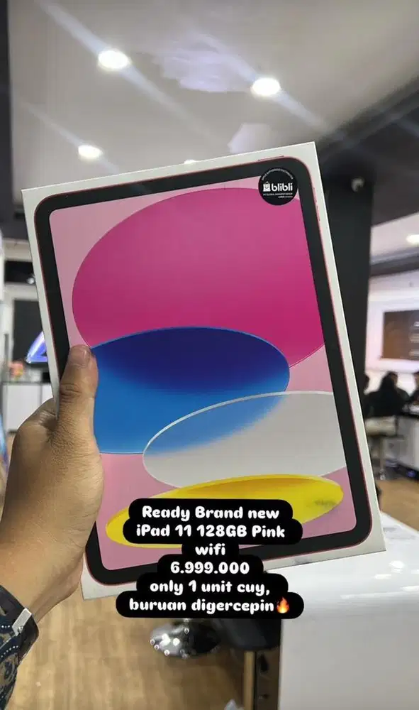 Jual ipad gen 11 128 pink