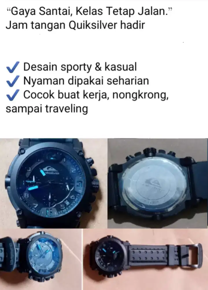Jual jam merek Quiksilver Chrono