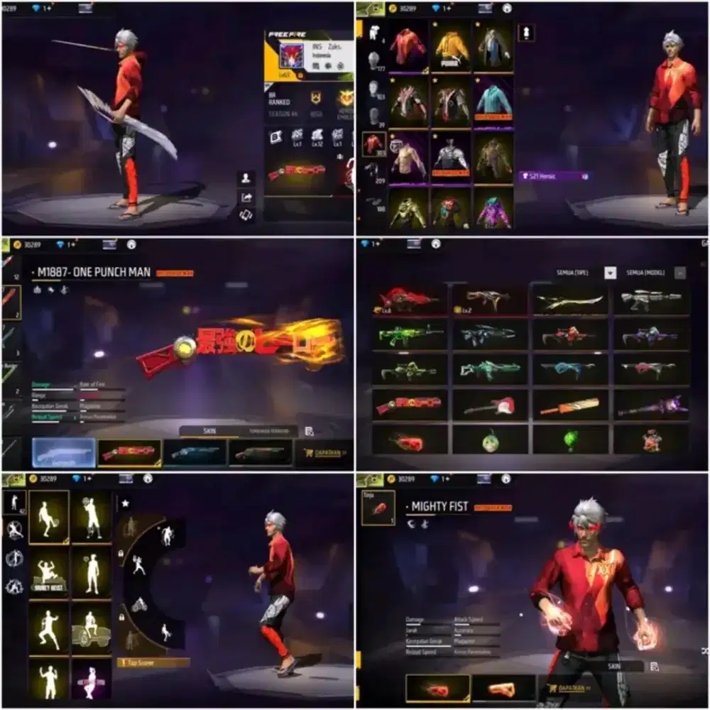 READY AKUN FF SULTAN TERMURAH