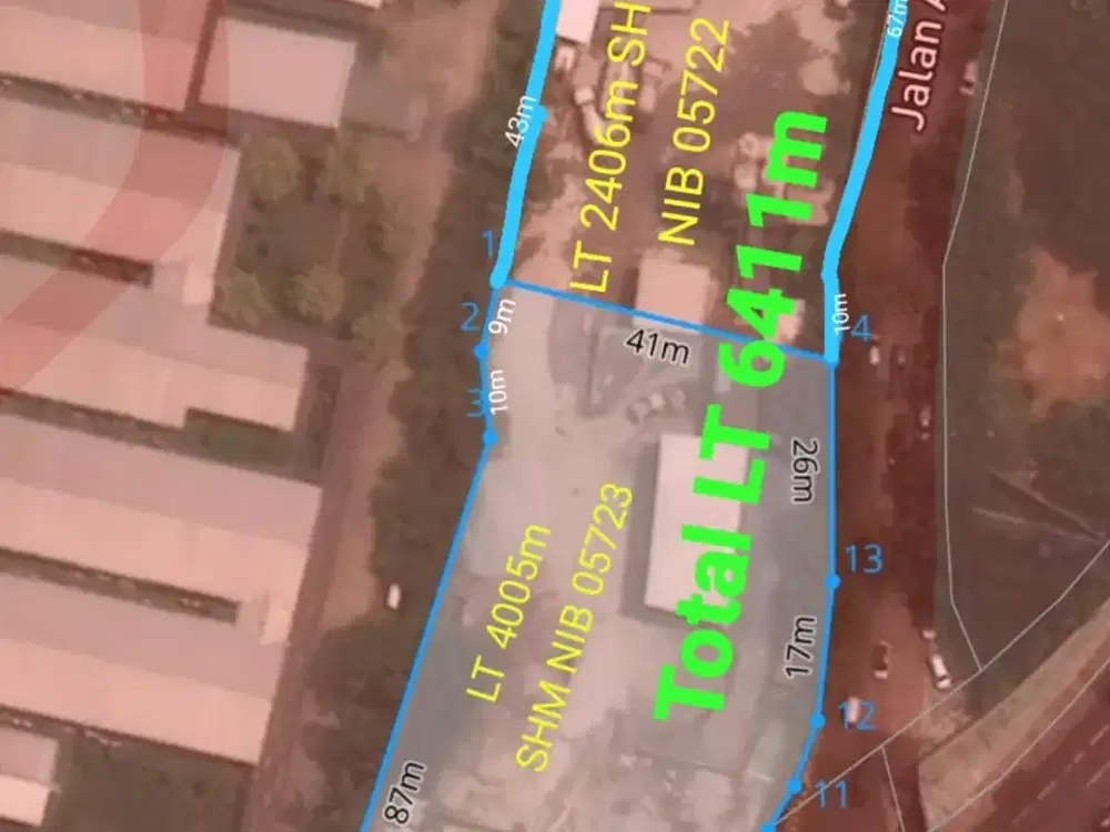 A252 Jual BU Tanah Komersil di Tanjung Duren Tomang Kebon Jeruk
