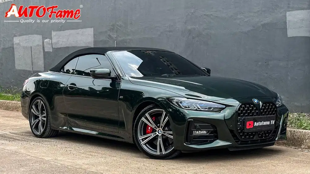 KM5RB BMW 430i Convertible M Sport Pro Sage Green Metallic On Black NI