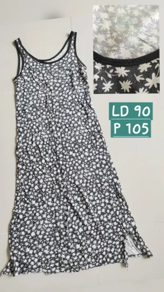 Baju dress terusan wanita sz 10, preloved