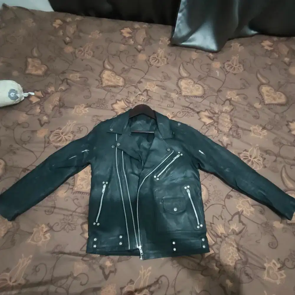 Di jual jaket Ramones/Serong Kulit Domba asli