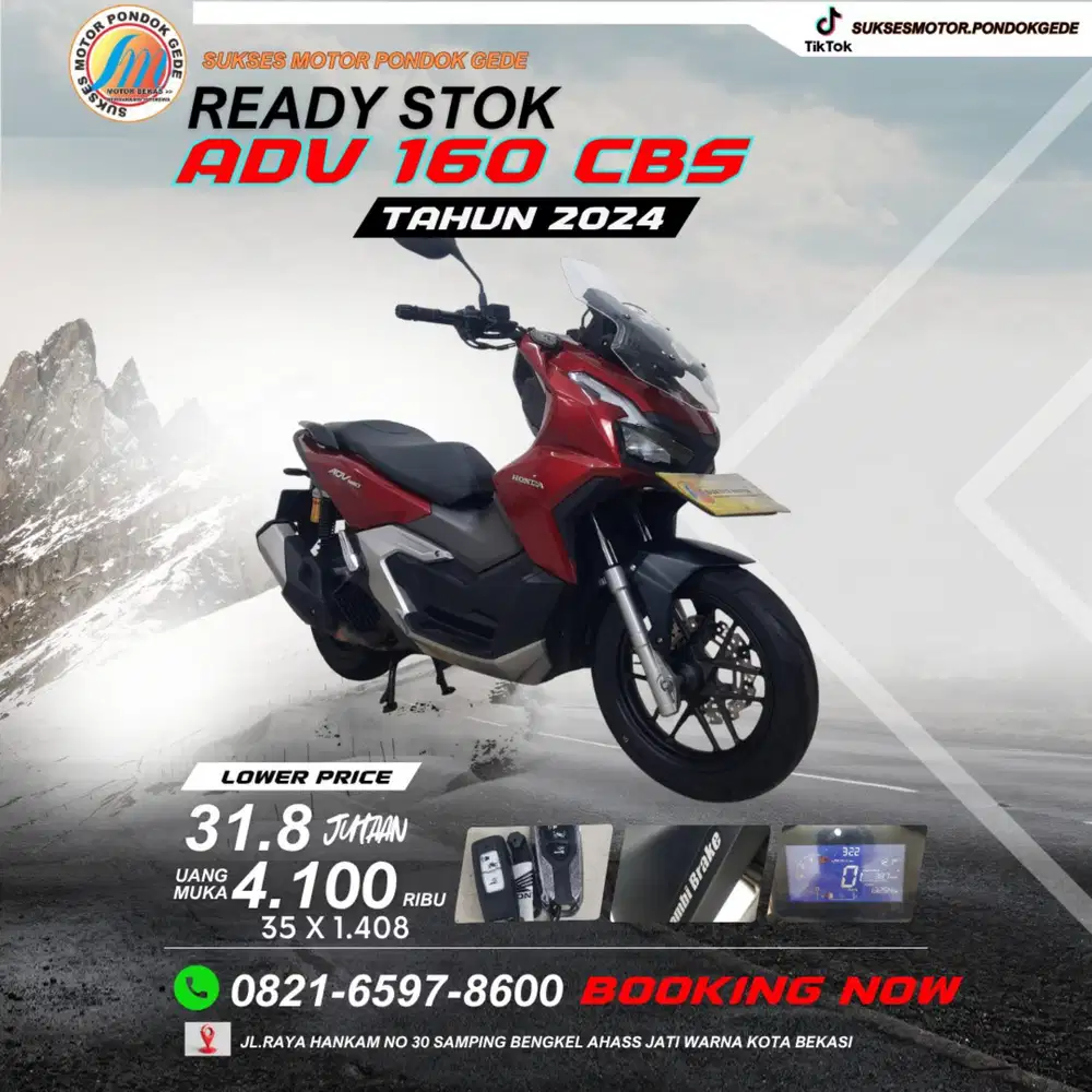 ADV 160 CBS TAHUN 2024 UNTUK KTP DAERAH BISA KREDIT DAN CASH