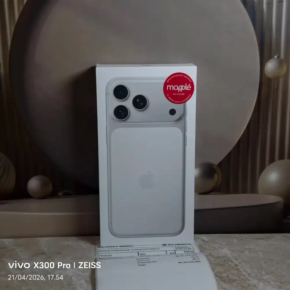 Iphone 17 pro max 256gb silver baru