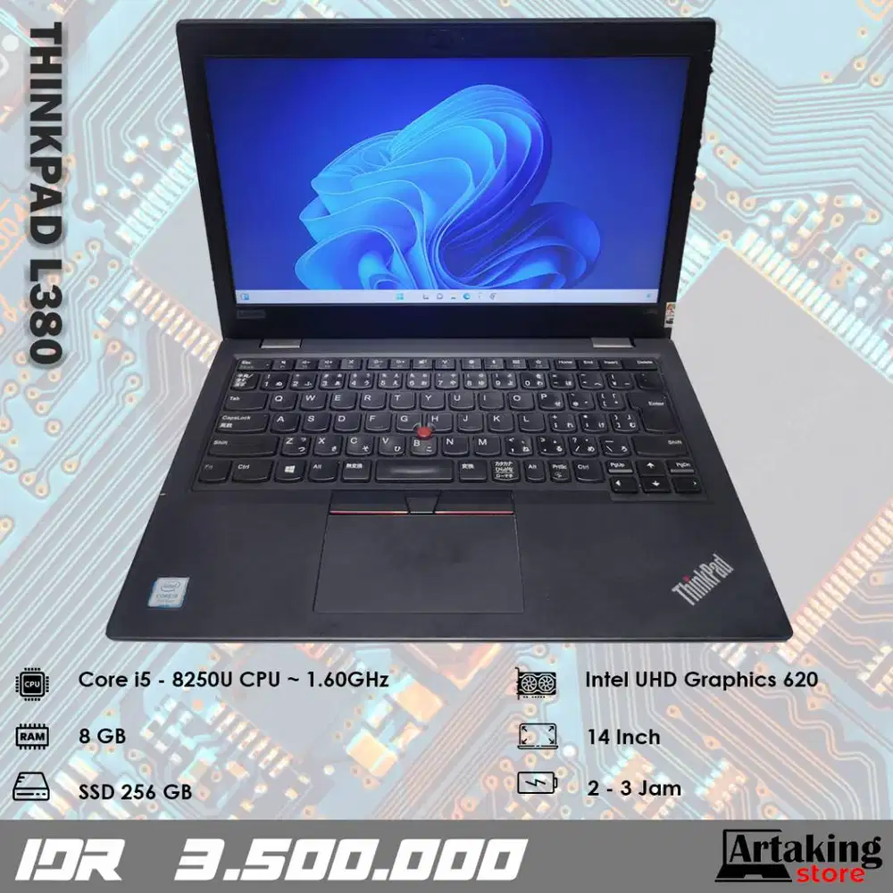 Lenovo Thinkpad L380 - Core i5 - Gen 8 th - Ram 8 GB - SSD 256 GB