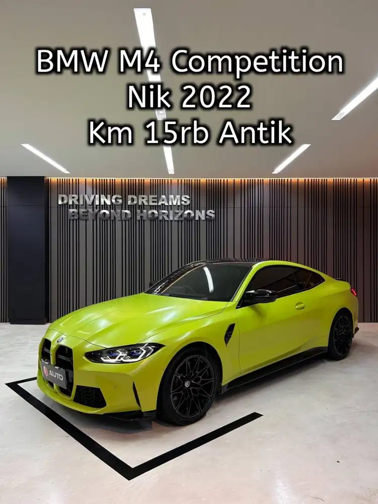 BMW M4 Competition Coupe AT 2023 Kuning B9SJC Km15rb Nik 2022