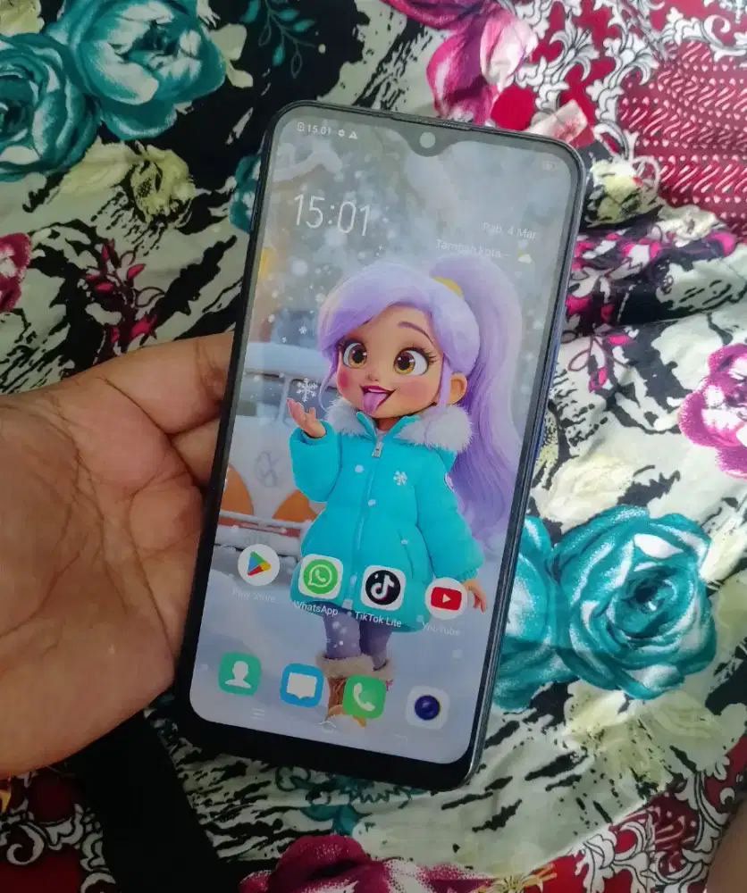 Vivo Y12 Jaringan 4G Ram 3/32 gb Fingerprint Sehat