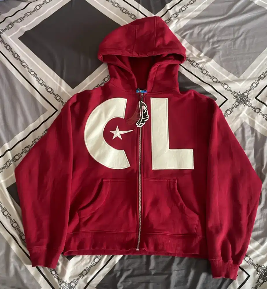 zip hoodie calle maroon size L nominus